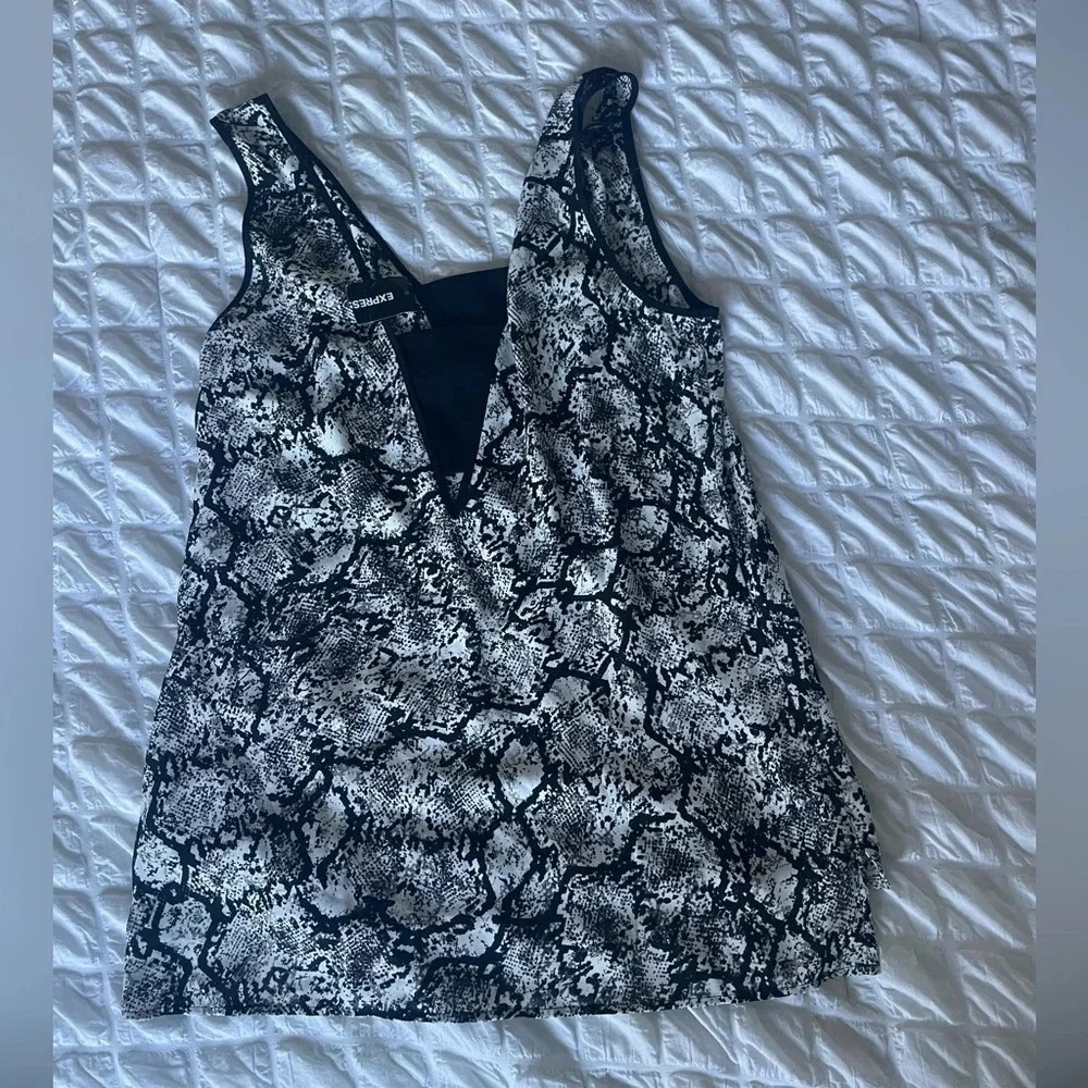 Express snake print blouse
